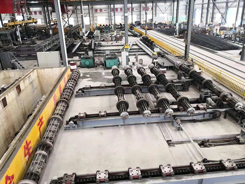 Integrated production line for preparing concrete products